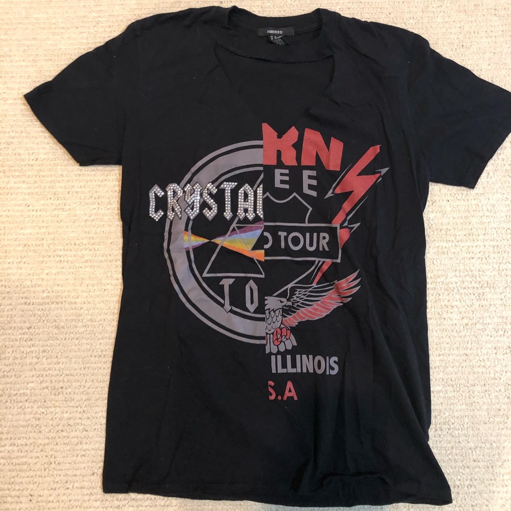 Forever 21 v-cut band tee